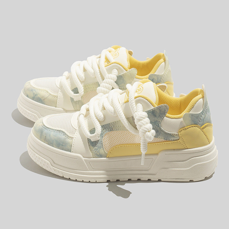 Damen Sportliche Sneakers mit atmungsaktiver Oberflächenstruktur und eleganter Gummisohle R&B