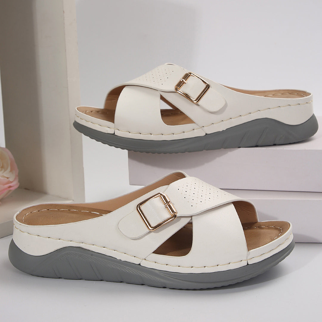 Damen Komfortable Zehentrenner-Sandalen mit modischem Schnitt R&B