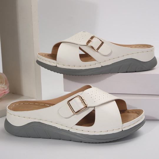 Damen Komfortable Zehentrenner-Sandalen mit modischem Schnitt R&B