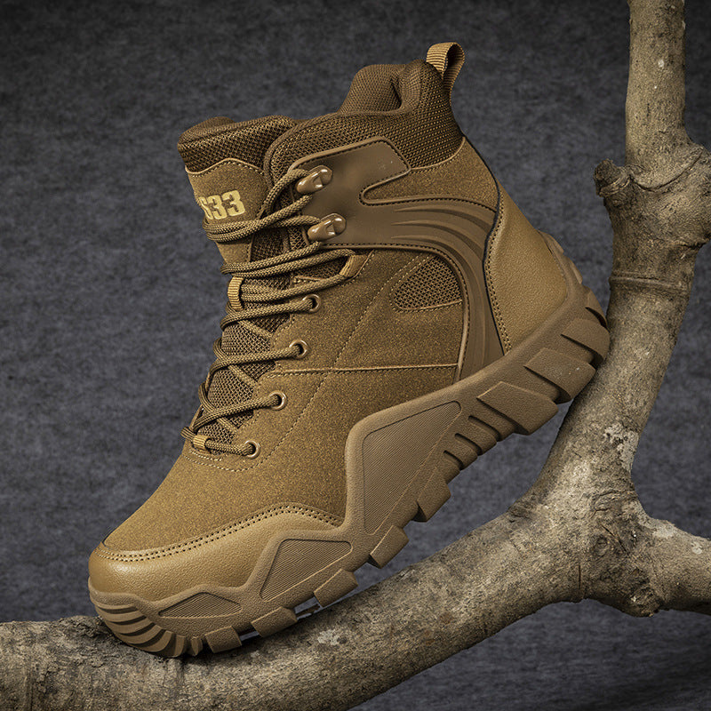 Herren schwere Outdoor-Boots mit wasserabweisendem Obermaterial und rutschfester Sohle R&B