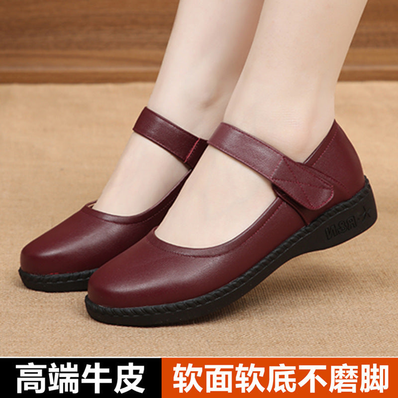 Damen Mary Jane Ballerinas mit verstellbarem Riemen und ergonomischer Sohle