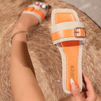 Damen Komfortable und modische Riemenslipper R&B