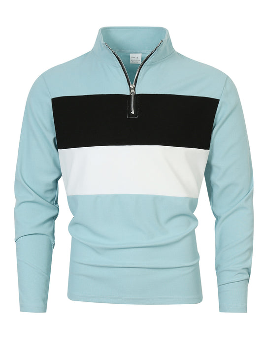 Herren Freizeitpullover mit modernem Reißverschluss R&B