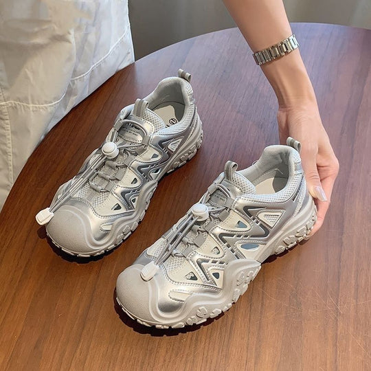 Damen Sportliche Sneakers mit atmungsaktiver Mesh-Oberfläche und rutschfester Sohle R&B