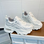 Damen Sportliche Sneakers mit innovativem Mesh-Design und modischer Plattformsohle R&B