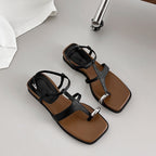 Damen modische Zehentrenner-Sandalen mit elegantem Riemchen-Design R&B