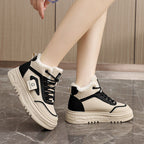 Damen High-Top Sneakers mit kuscheligem Fleece-Futter und rutschfester Sohle R&B