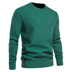 Herren Strickpullover mit modernem diagonalen Muster