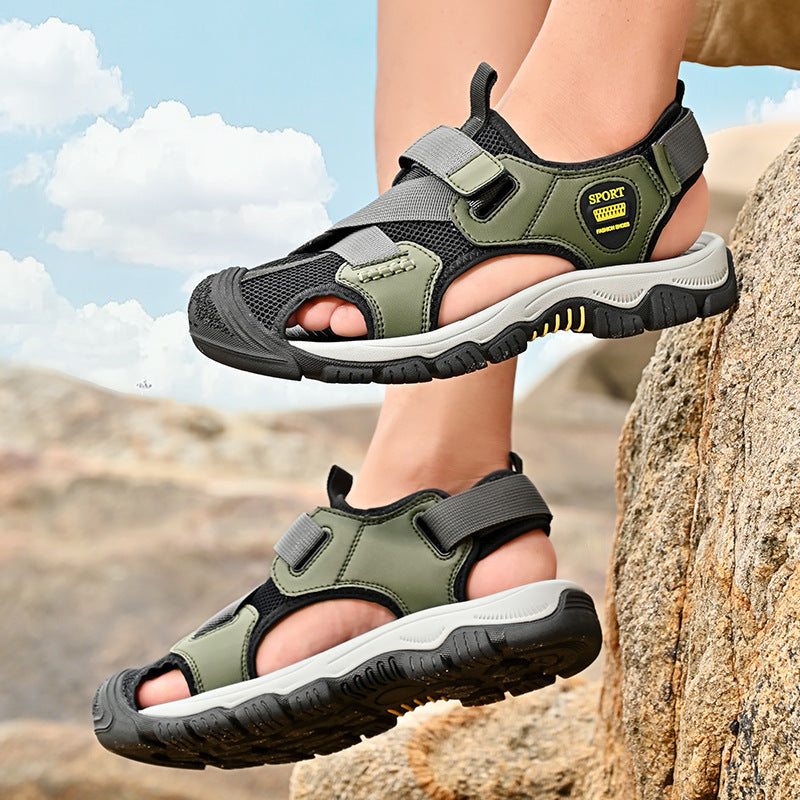 Damen Sportliche Sandalen mit verstellbarem Riemen und rutschfester Sohle R&B