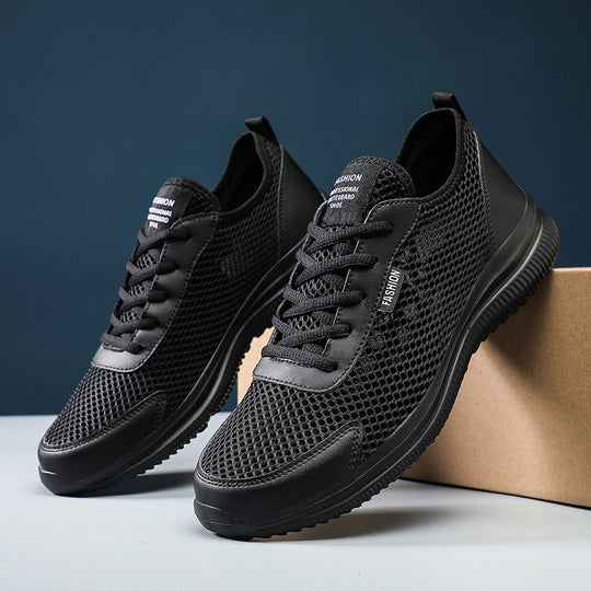 Damen Sportliche Sneakers mit atmungsaktiver Netzoberfläche und rutschfester Sohle R&B