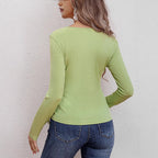 Damen Langarmshirt mit raffiniertem Rüschendetail R&B