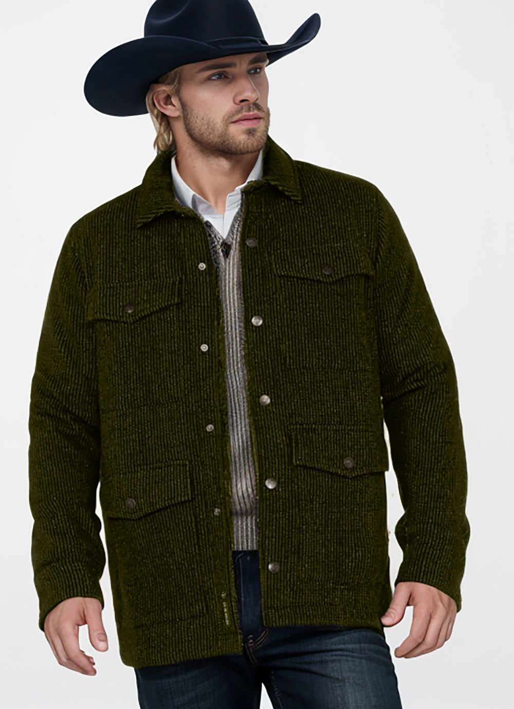 Herren Utility-Jacke im lässigen Style R&B
