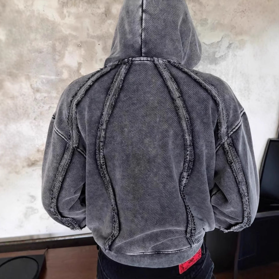 Herren Urbaner Kapuzenpullover aus strukturiertem Material R&B