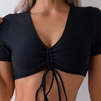 Damen Crop Top und hoch geschnittene Badeshorts R&B