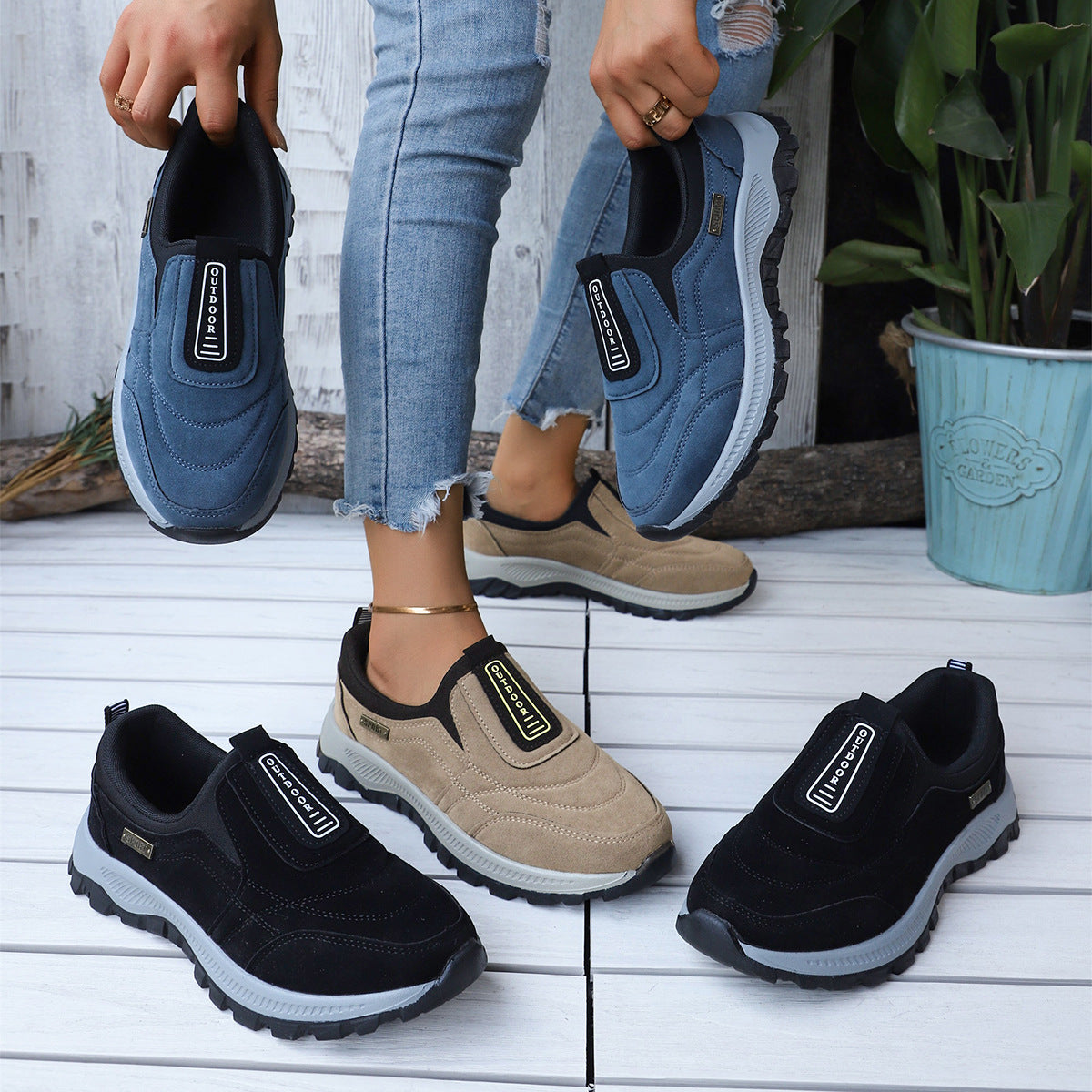 Damen Bequeme Outdoor Sneakers