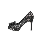 Damen elegante Spitzenschuhe mit Schleifenakzenten R&B