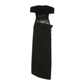 Damen elegantes Abendkleid mit schmalem Schnitt und transparenten Einsätzen R&B