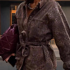 Damen Utility-Jacke mit Gürtel R&B