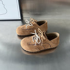 Damen modische Wildleder-Sneaker mit stilvollem Design und innovativem Schnürsystem R&B