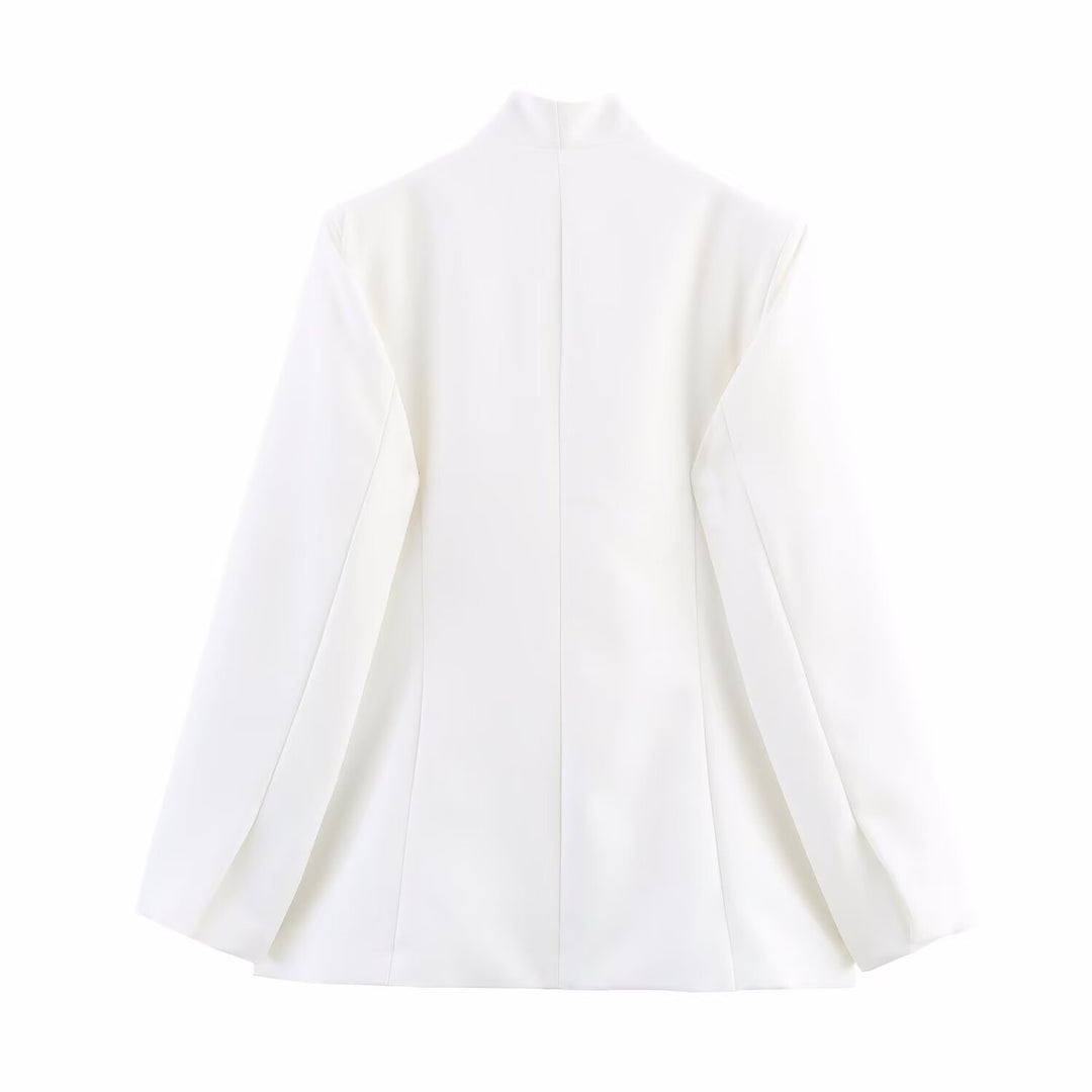 Damen Elegante Blazerjacke mit asymmetrischem Schnitt und modernen Details R&B