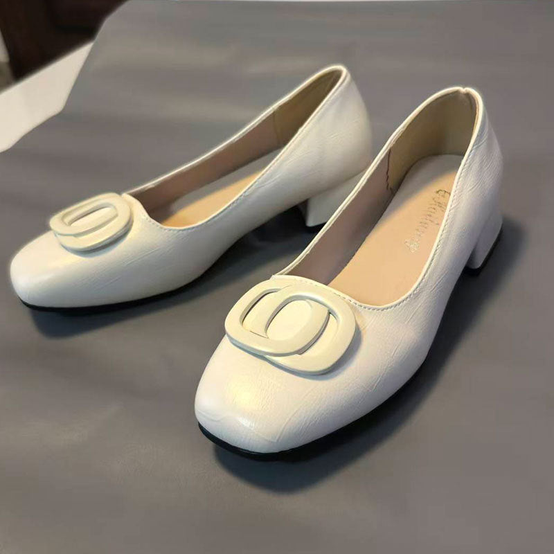 Damen elegante Pumps mit dekorativer Schnalle R&B