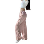 Damen Sportliche High-Waist Freizehhosen R&B
