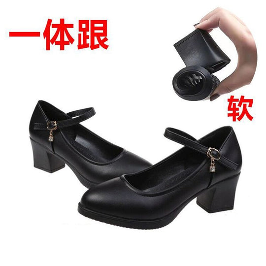 Damen elegante Mary Jane Pumps mit stabiler Sohle R&B