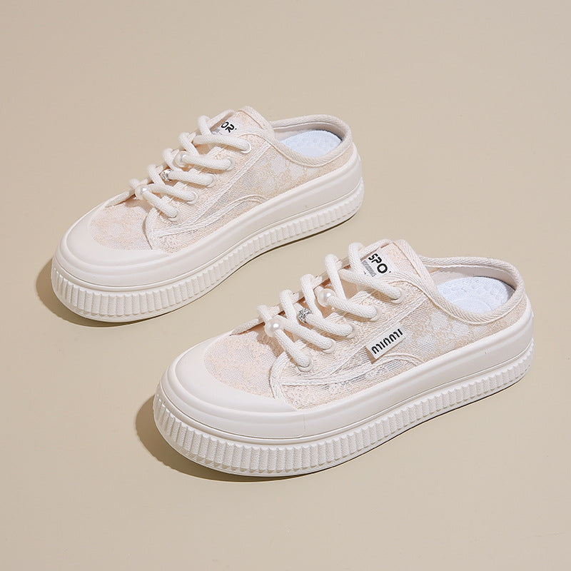 Damen Bequeme Slip-On Sneakers mit luftiger Textiloberfläche