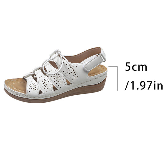 Damen komfortable Sandalen mit luftigem Design und verstellbarem Riemen R&B