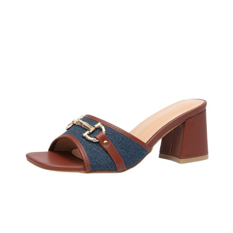 Damen modische Plateau-Sandalen mit trendigen Details R&B