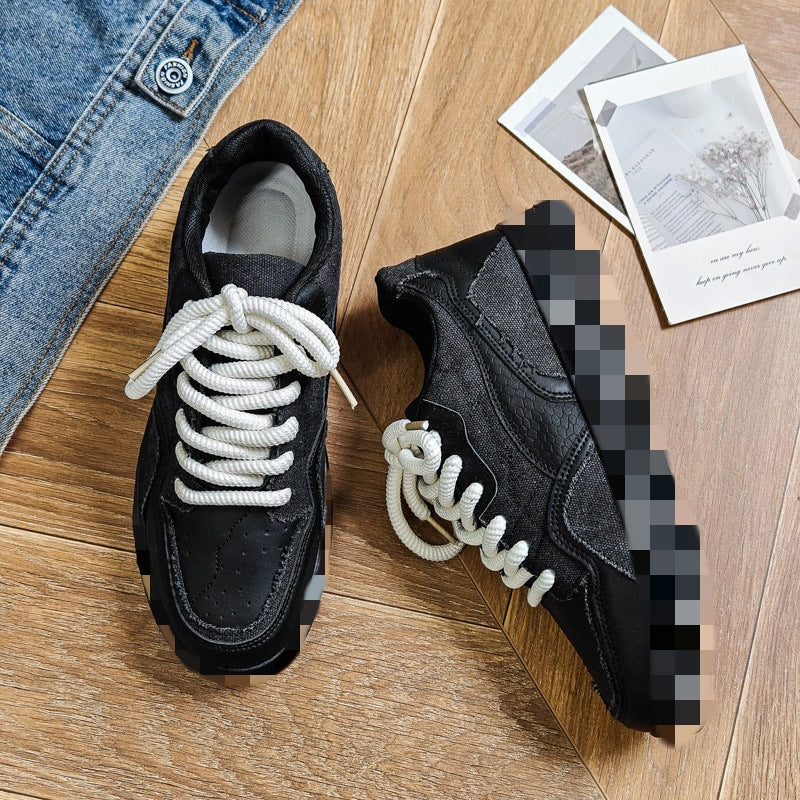 Damen Komfortable Plattform Sneakers mit atmungsaktiver Oberfläche