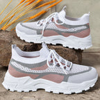 Damen Atmungsaktive Fitness-Sneaker mit flexiblem Netz-Obermaterial