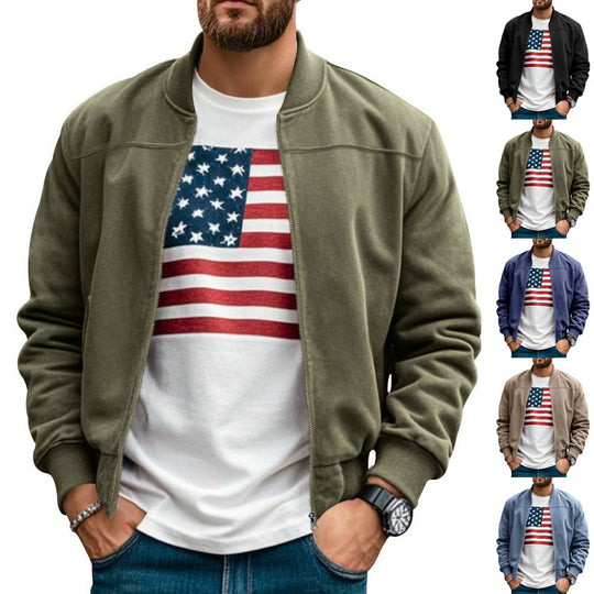 Herren Bomberjacke mit modernem Schnitt und praktischen Taschen R&B