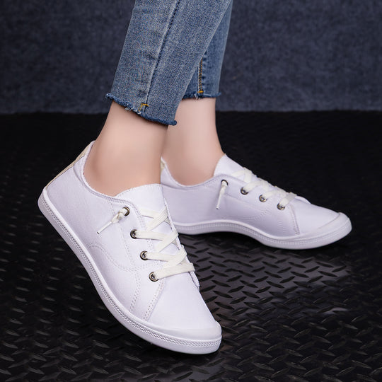 Damen Modische Freizeit-Sneakers mit Leopardenmuster und rutschfester Sohle R&B