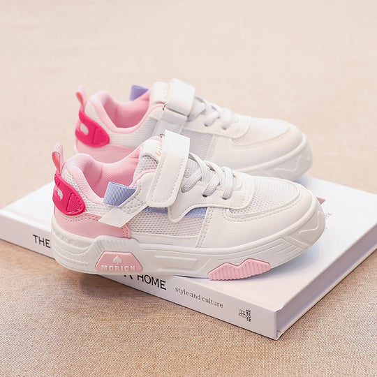 Damen atmungsaktive Klett-Sneaker mit modischem Design und dämpfender Sohle R&B