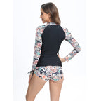 Damen modischer Rashguard-Bikini-Set R&B
