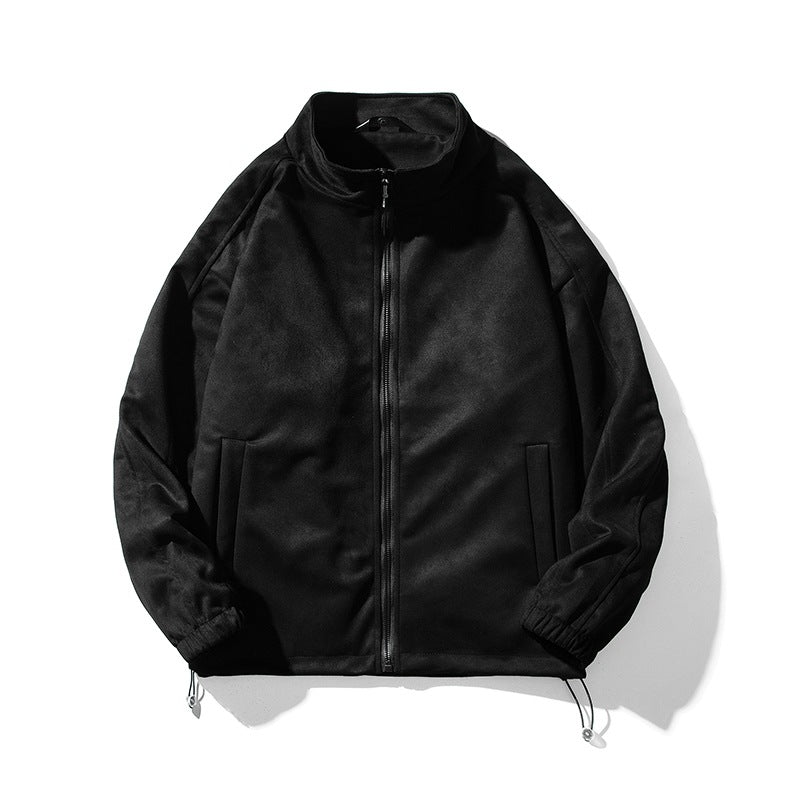 Damen sportliche Fleece-Jacke mit hohem Kragen und seitlichen Reißverschlusstaschen R&B