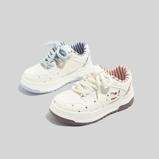 Damen Verspielte Sneaker mit fröhlichem Gingerbread-Motiv und gepolsterter Sohle R&B