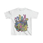 Damen Kurzarm T-Shirt mit verspieltem Grafiken-Design R&B