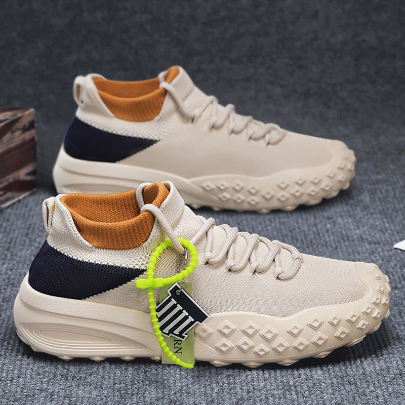 Damen Sportliche Sneaker mit hoch atmungsaktivem Strick-Obermaterial und rutschfester Sohle