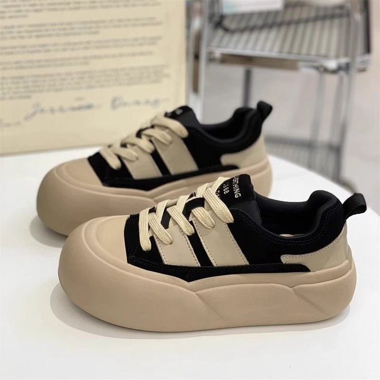 Damen Sneaker mit hoher Profilsohle und atmungsaktiver Obermaterialstruktur R&B