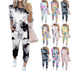 Damen Leichter Freizeit-Jumpsuit mit einem auffälligen Batik-Muster und praktischen Taschen R&B