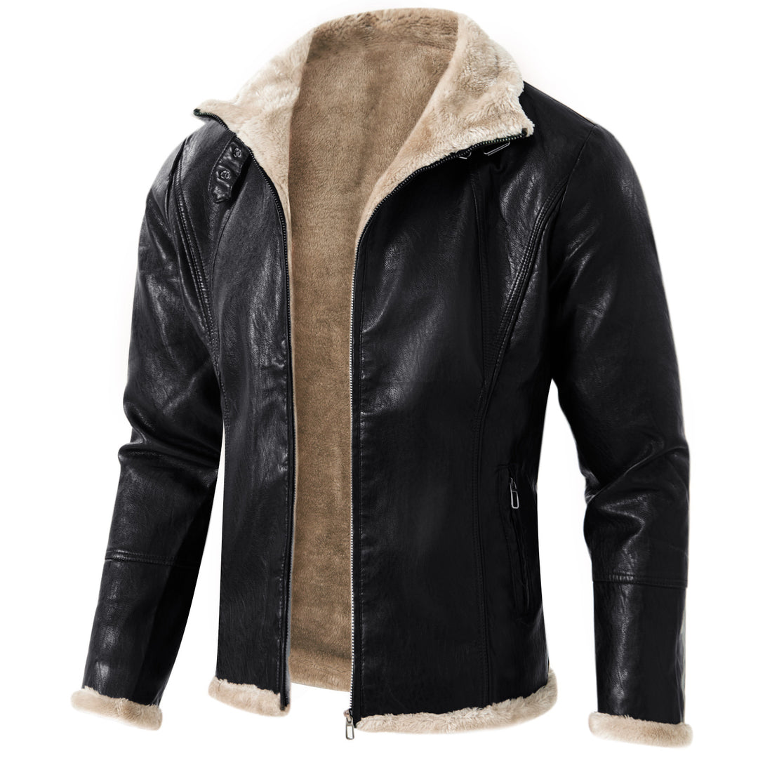 Herren elegante jacke mit Kuschelkragen R&B