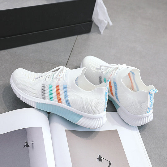 Damen Sportliche Sneaker mit atmungsaktiver Mesh-Oberfläche und dämpfender Laufsohle R&B
