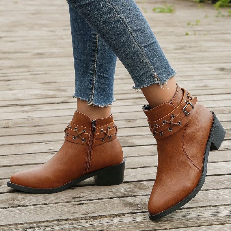 Vintage Spitzenschuh Stiefel R&B