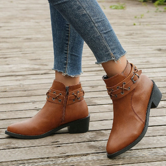 Vintage Spitzenschuh Stiefel R&B