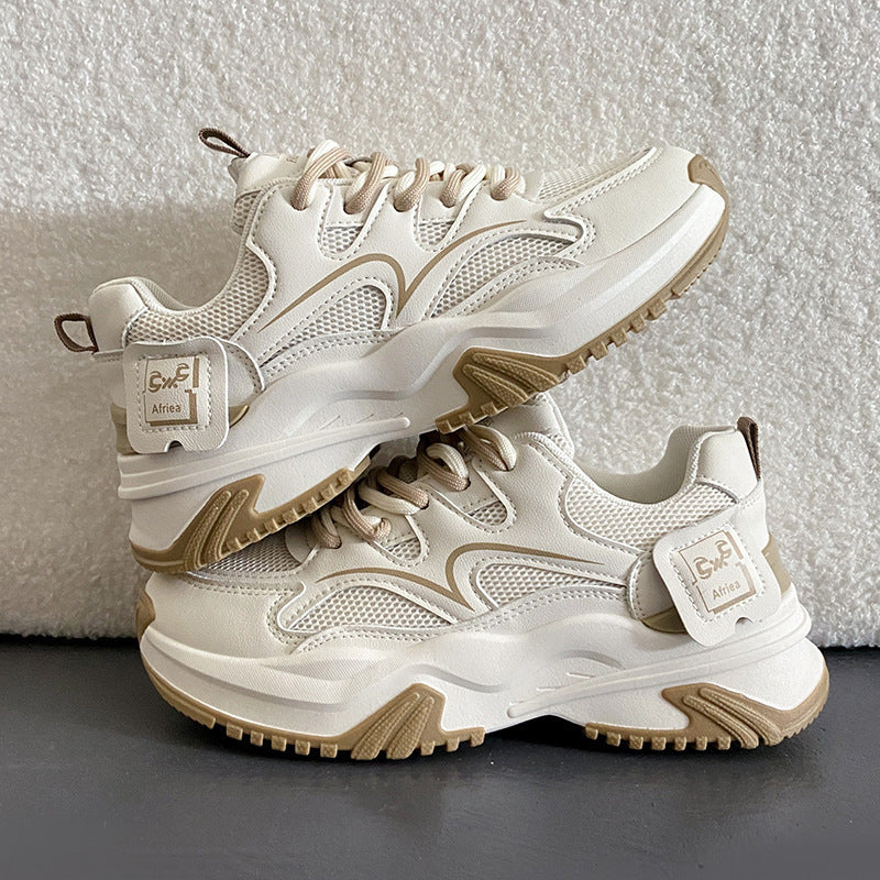 Damen Sportliche Chunky Sneaker mit atmungsaktiver Obermaterialstruktur R&B