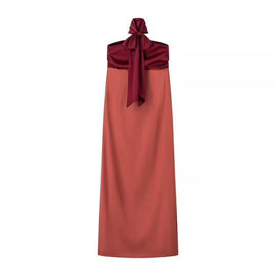 Damen Maxikleid mit schickem Taillenausschnitt und fließendem Design R&B