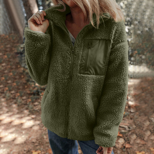 Damen Jacke mit hochabschließendem Kragen und praktischer Brusttasche R&B