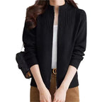 Damen Strickjacke mit hohem Kragen R&B